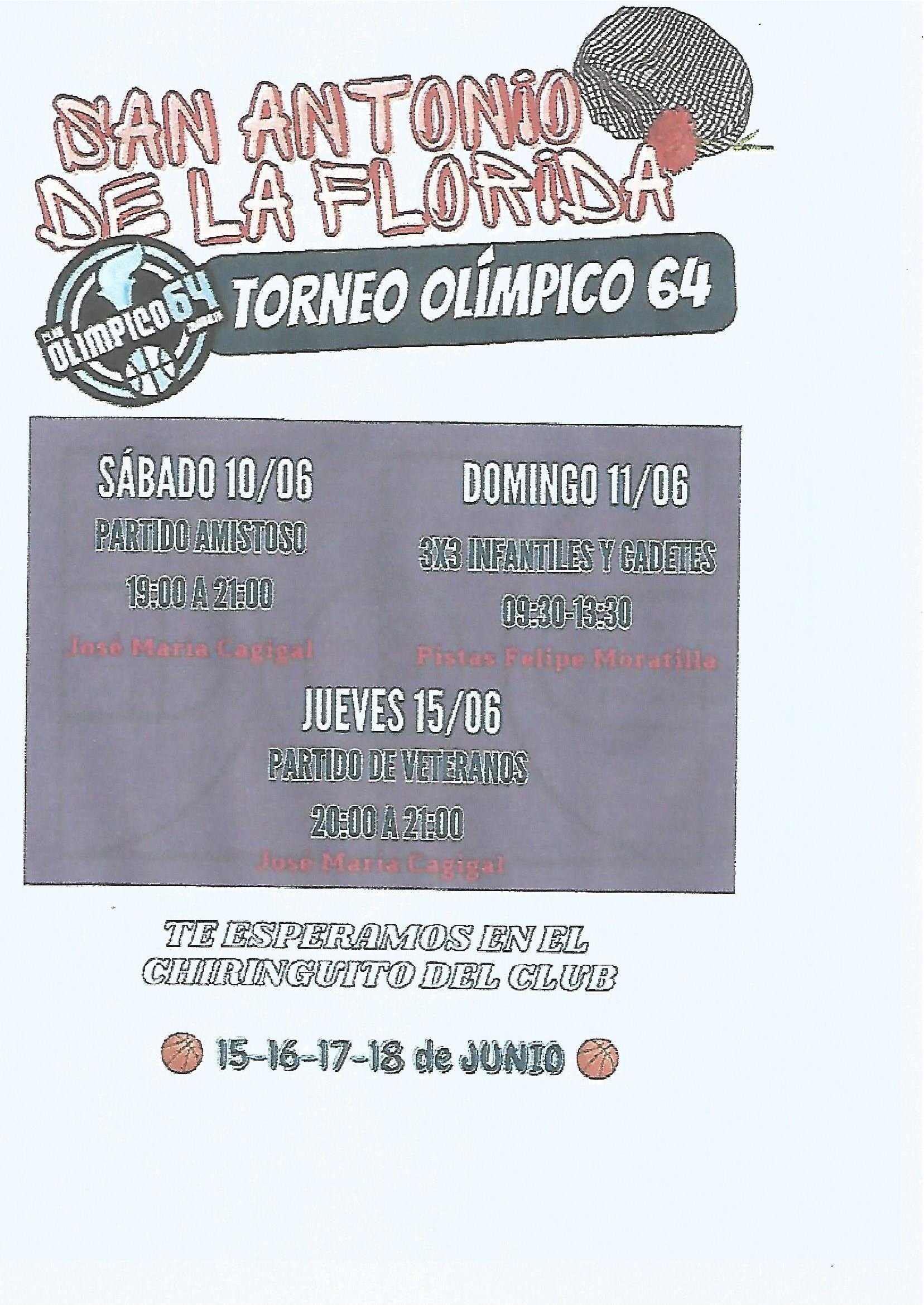 Cartel Torneo Baloncesto S.Antonio